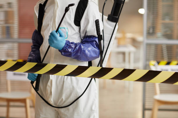 Professional Biohazard Cleanup technician working in Yalaha, FL